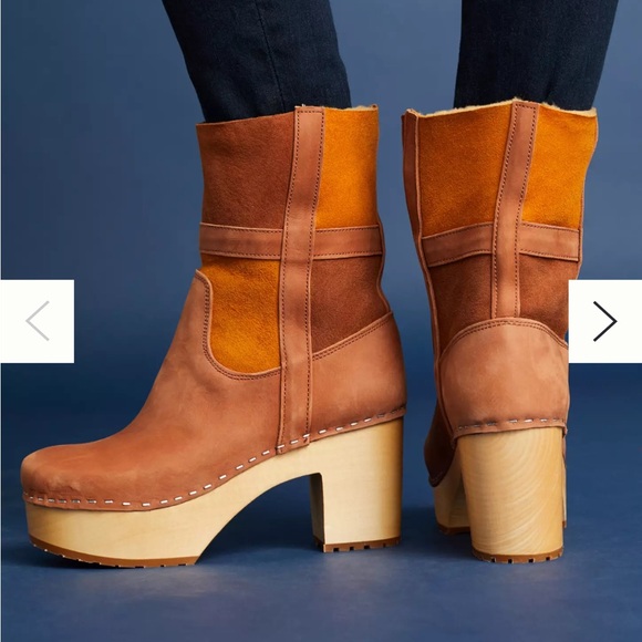 Sweedish Hasbeens Shoes - Swedish Hasbeens Hippie Platform Clog Boots